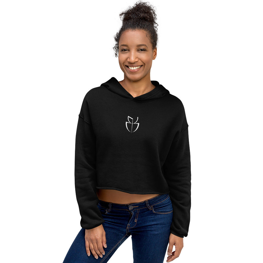 World Crop-Hoodie